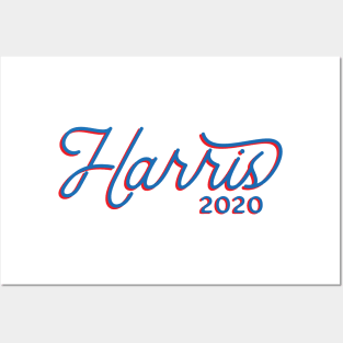 Kamala Harris 2020, monoline script text. Kamala For The People in this presidential race. Posters and Art